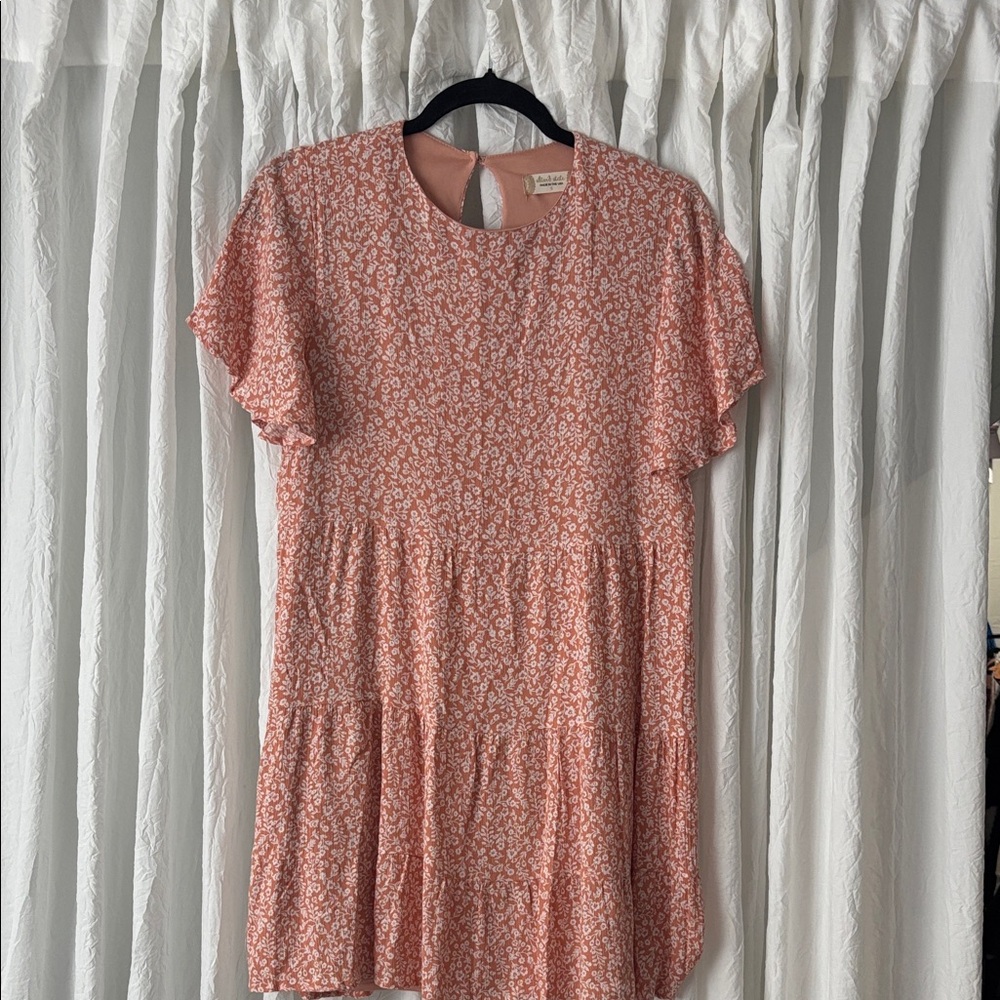 Altar'd State Peach Floral Dress